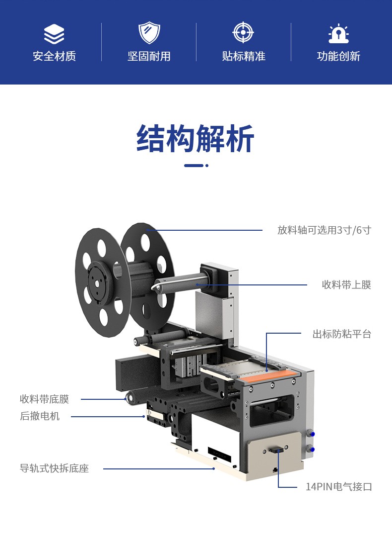 自动后退式贴标机